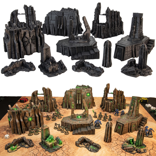 Tomb World Terrain Full Set: Davonis Necron 40k terrain 28mm