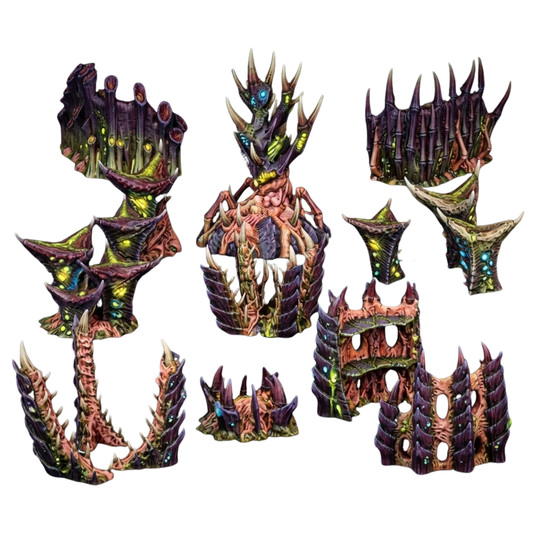 Alien Worlds Terrain Set - Assimilated Planet Tulipa for Sci-Fi Wargames and RPGs
