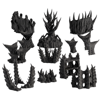 Alien Worlds Terrain Set - Assimilated Planet Tulipa for Sci-Fi Wargames and RPGs