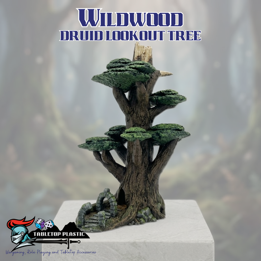 Elevated Woodland Watchtower & Ritual Perch for Grove Encounters, 28–32mm Fantasy Landmark