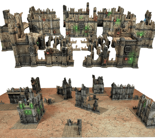 Tournament Companion Layout Ruins Set, Competitive 40k Practice Terrain Kit