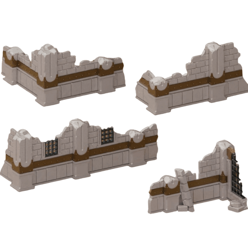 Fallen Bastion: Ruined Corners Set – Low Cover Terrain for 28mm Wargames