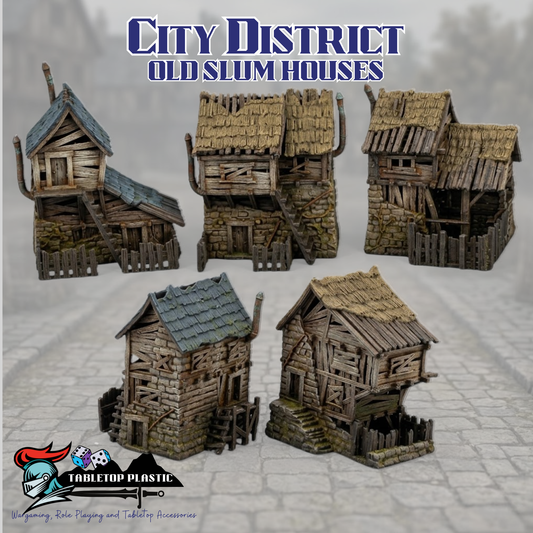 City District Old Slum Houses