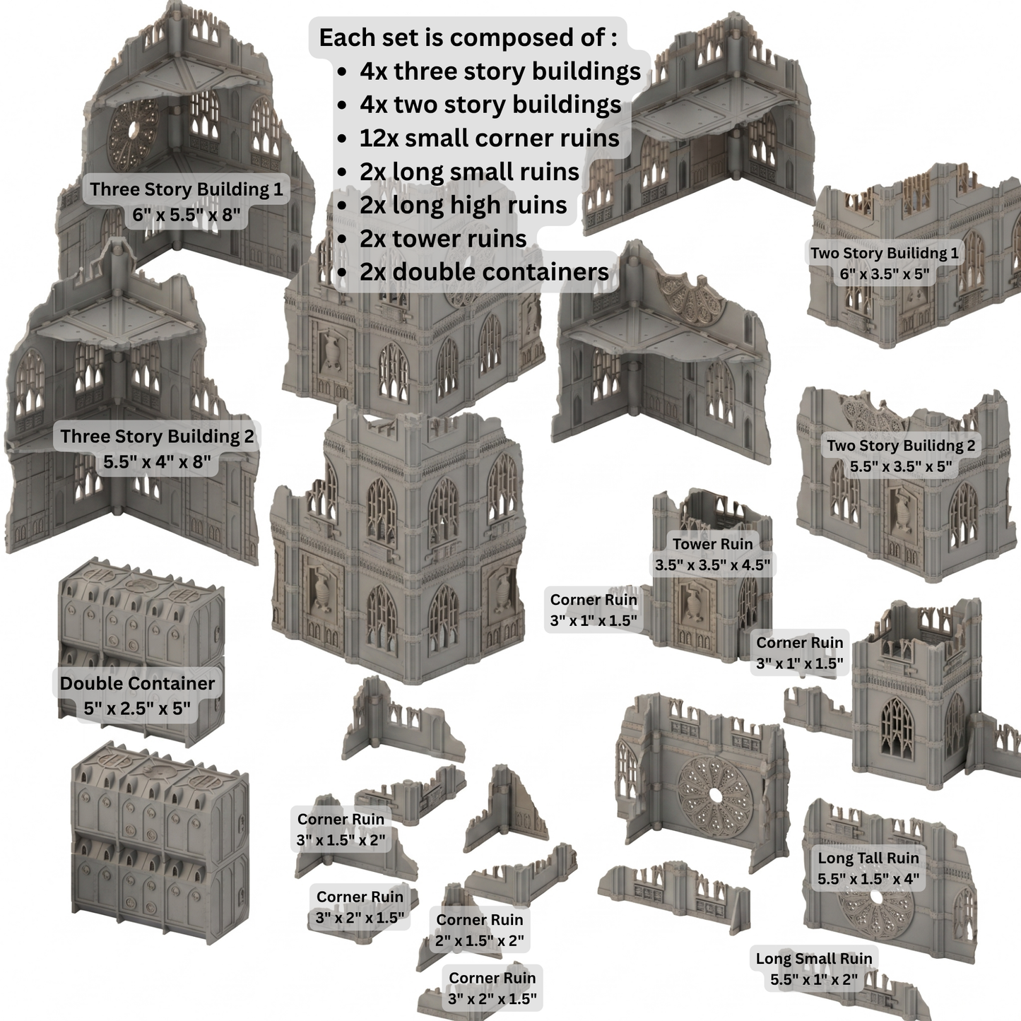 Gothic 11th Edition Foldable Terrain