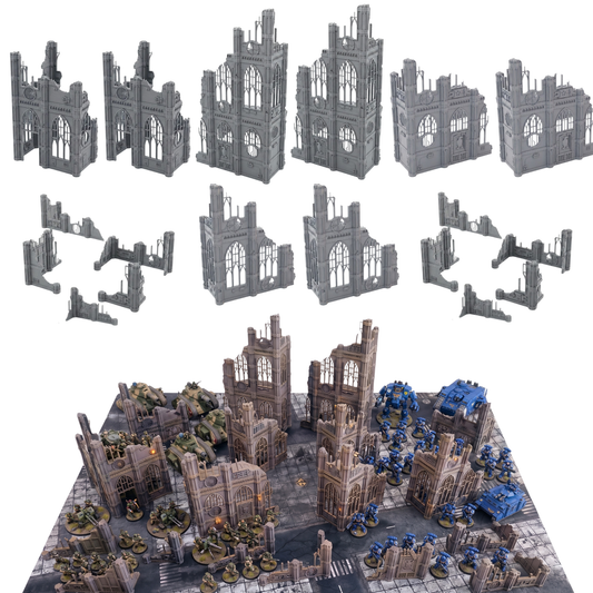 11th Edition Ruins - Gothic Sector - Wargaming Terrain 28mm Ruins