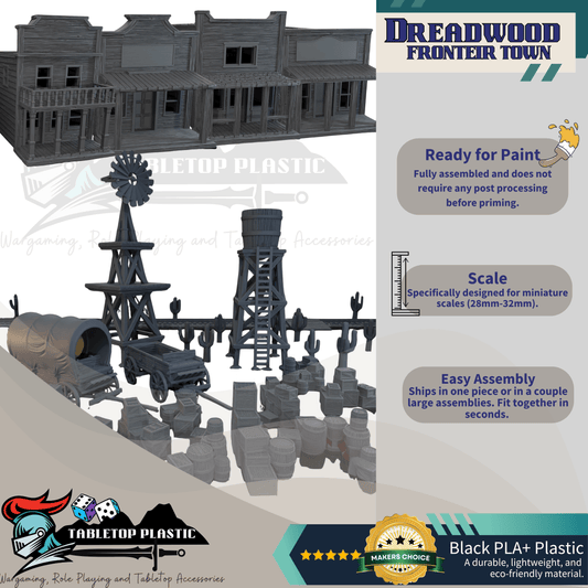 Dreadwood Frontier: Climbable Rooftops & Dense Cover - Malifaux 4E Terrain