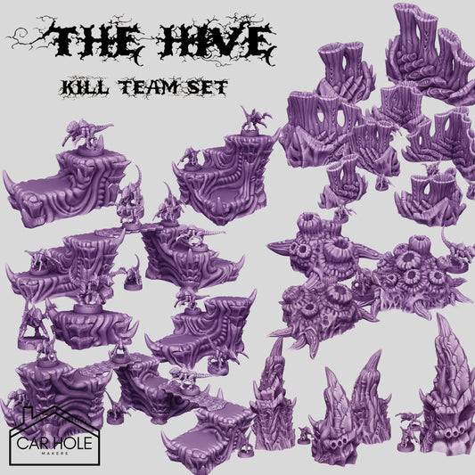 The Hive Kill Team Terrain – Xenos-Themed Alien Terrain Kit for 28mm Skirmish Missions and Tactical Bio-Play Environments