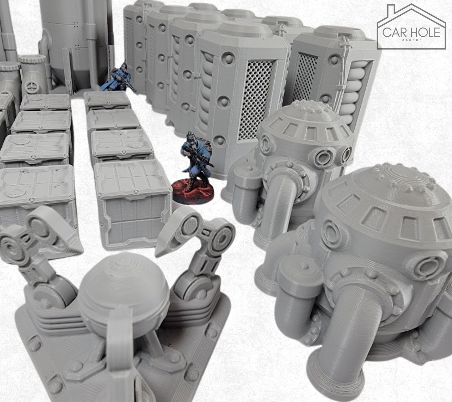 Star Wars Industrial Spaceport Scatter Terrain for 28mm Tabletop Games