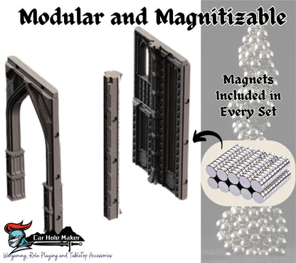 Ruins of Perdition – Gothic Sci-Fi Terrain Kit with Elevation, Walkways & Cover – Perfect for Full Table Competitive Play