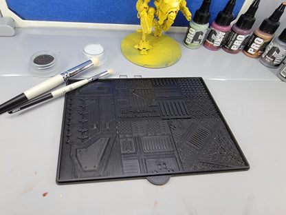 Dry Brush Palette and Wet Palette Combo used for dry brushing 40k miniatures, slap chop speed painting or painting large vehicles and tanks