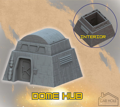 Sci-Fi Outpost Terrain Set – Modular Buildings and Elevated Walkways for Narrative & Competitive Play