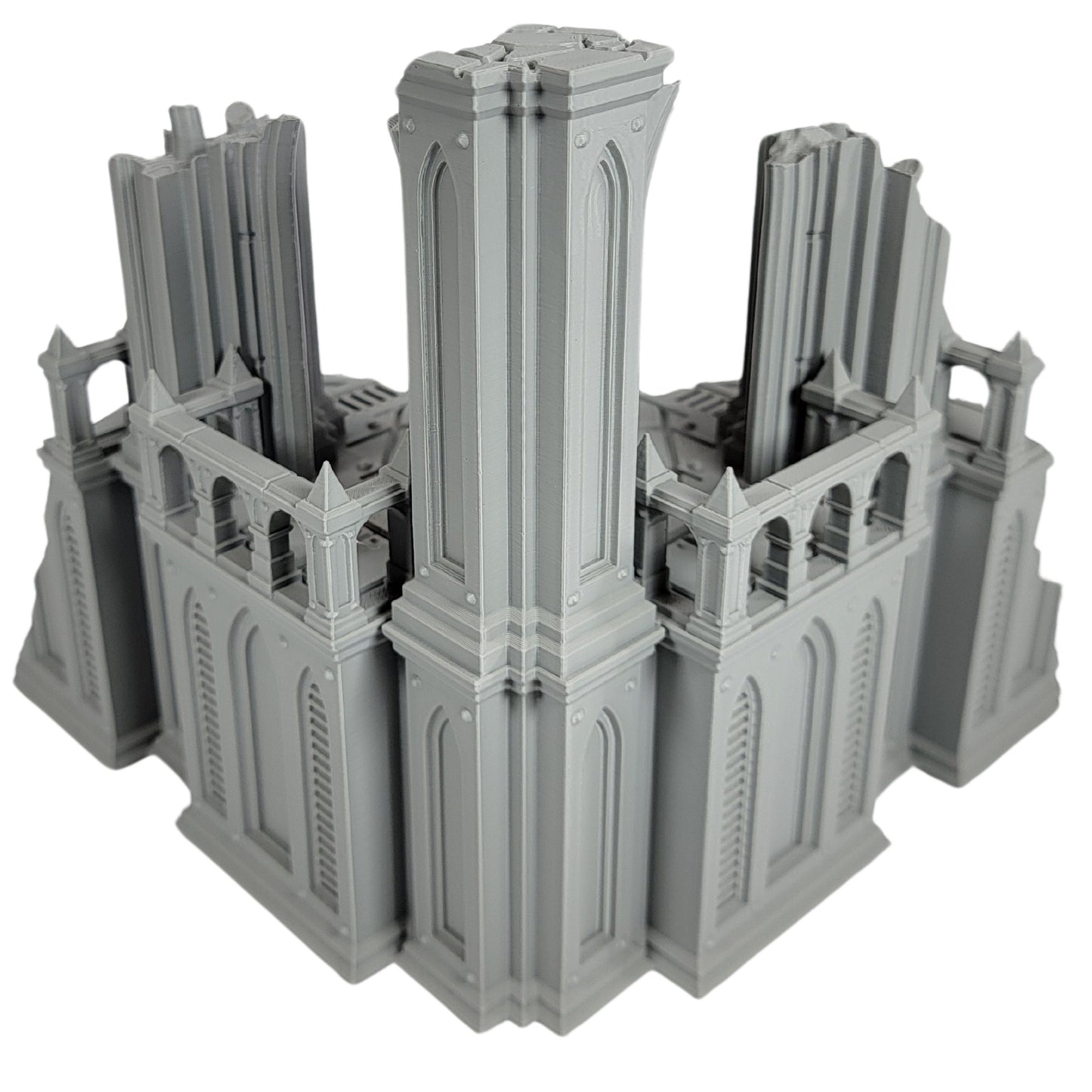 Divine Keep Set: Wargaming Terrain Ruins Fits Legion Sci-Fi Tabletop Terrain Set 40k 28mm Scale Building & Scatter Arc World
