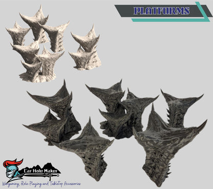 Sci-Fi Terrain – Alien World Ruins & Bioform Cover for RPGs and Skirmish Play | Compatible with Narrative & Competitive 28mm Games