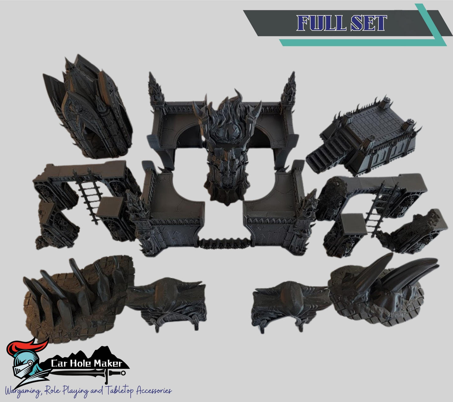 Modular Chaos Terrain – Hellish Ruins for Grimdark & Fantasy Skirmishes (28–32mm) with Immersive Gothic Style