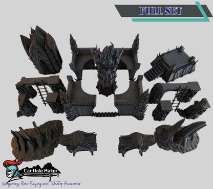 Modular Chaos Terrain – Hellish Ruins for Grimdark & Fantasy Skirmishes (28–32mm) with Immersive Gothic Style