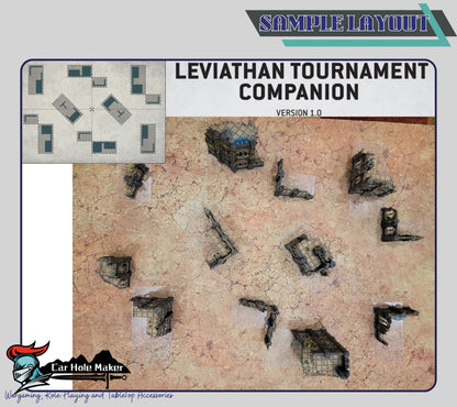 10th Edition Tournament Terrain Set – Modular Gothic Ruins for Competitive 28mm-32mm Sci-Fi Wargames & Grand Battles