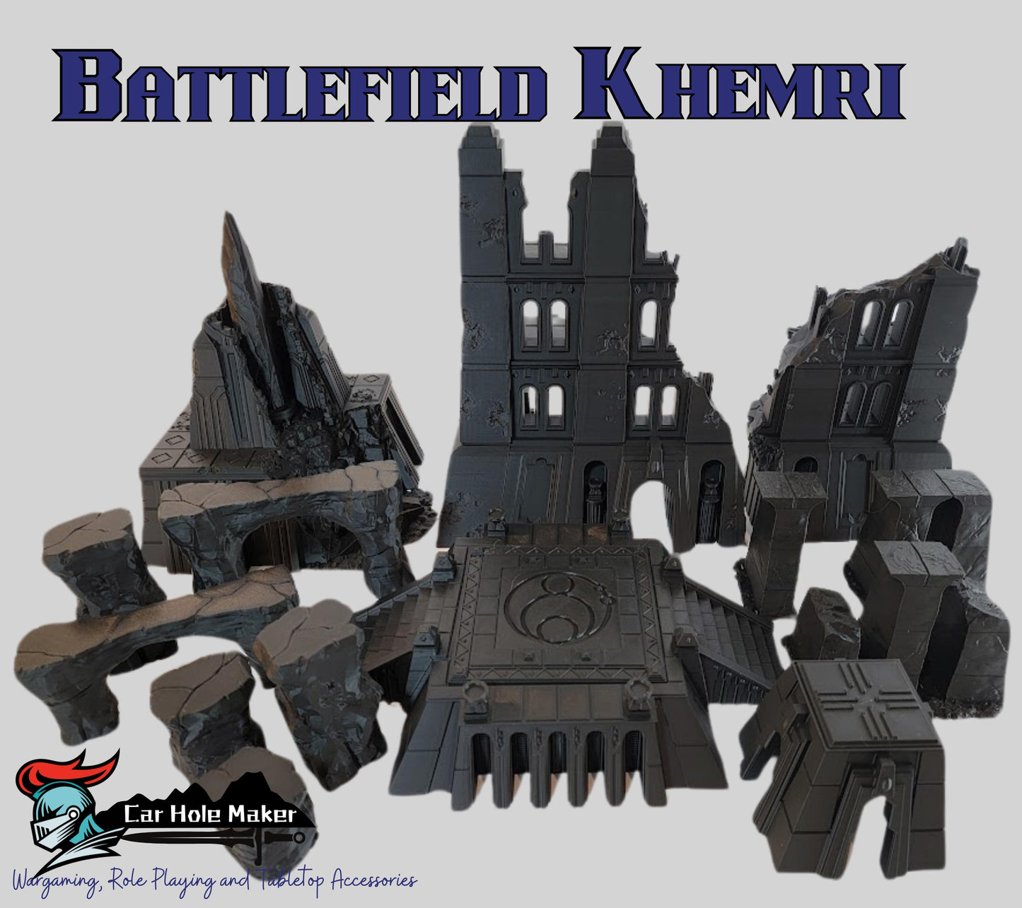 Modular Desert Terrain – Ruins, Arches & Temples for Fantasy Wargames, Tabletop RPGs, and Skirmish Play | Compatible with 28mm–32mm Minis
