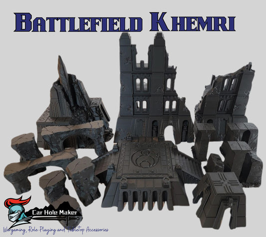 Modular Desert Terrain – Ruins, Arches & Temples for Fantasy Wargames, Tabletop RPGs, and Skirmish Play | Compatible with 28mm–32mm Minis