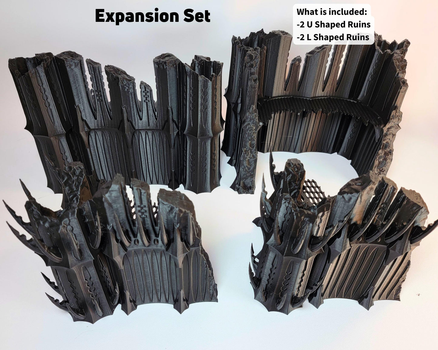 Dark Elf City Competitive Gaming Table 3D Printed Wargame Terrain Dark Eldar, Drukhari Themed Pariah Nexus Tournament Ready