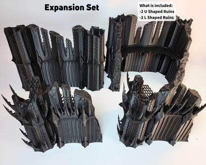 Dark Elf City Competitive Gaming Table 3D Printed Wargame Terrain Dark Eldar, Drukhari Themed Pariah Nexus Tournament Ready