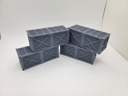 WARGAME SHIPPING CONTAINERS, Tabletop Terrain Gothic Sci-Fi Scatter Imperial Sector, Rpg & Wargame Scenery