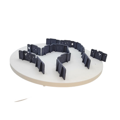 Scatter Barricade Set - Tabletop Terrain for Wargames, 3D-Printed, 28mm Scale