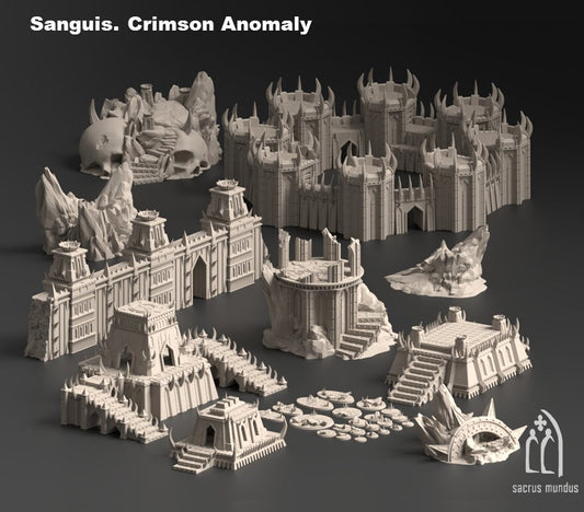 Sanguis: Crimson Anomaly - Dark Powers Fortress Tabletop. Wasteland/ Ruins / Chaos/ Grimdark