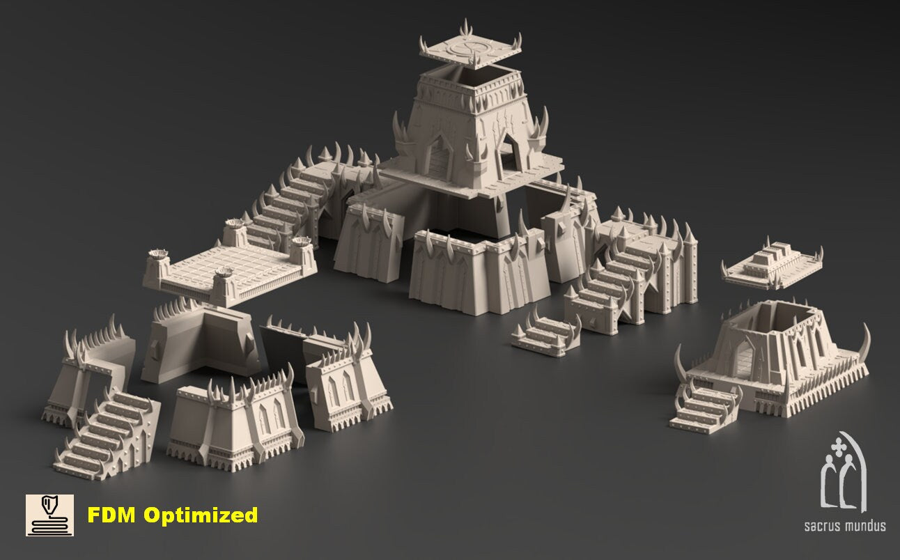 Sanguis: Crimson Anomaly - Dark Powers Fortress Tabletop. Wasteland/ Ruins / Chaos/ Grimdark