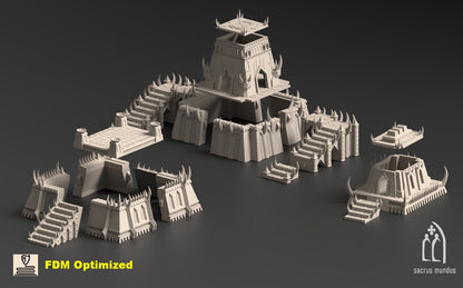 Sanguis: Crimson Anomaly - Dark Powers Fortress Tabletop. Wasteland/ Ruins / Chaos/ Grimdark