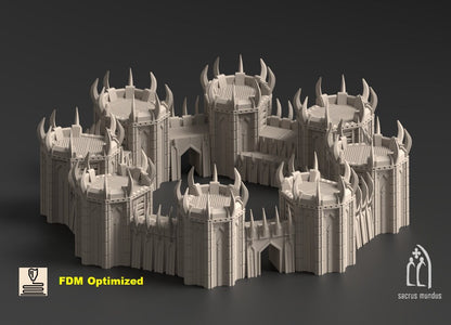 Sanguis: Crimson Anomaly - Dark Powers Fortress Tabletop. Wasteland/ Ruins / Chaos/ Grimdark