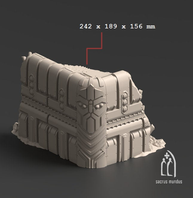 Sci-Fi Dwarven Mining Complex Terrain: 28mm Tabletop