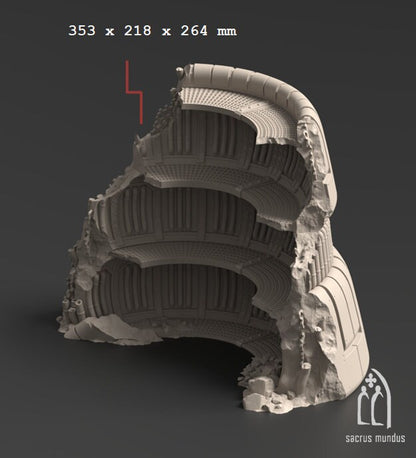 Sci-Fi Dwarven Mining Complex Terrain: 28mm Tabletop