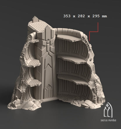 Sci-Fi Dwarven Mining Complex Terrain: 28mm Tabletop