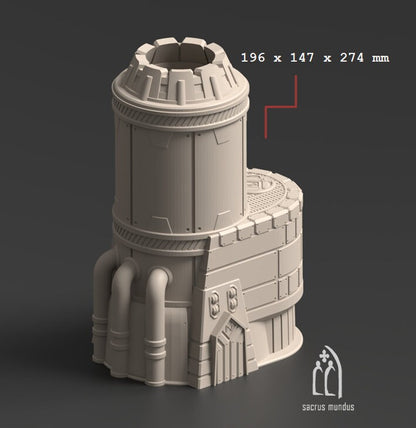 Sci-Fi Dwarven Mining Complex Terrain: 28mm Tabletop