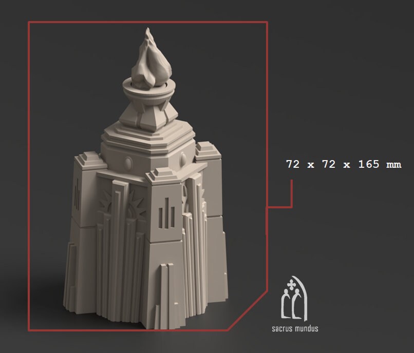 Krotone: Sci-Fi Egyptian Terrain Set - 28mm/32mm Tabletop, 3D Printed