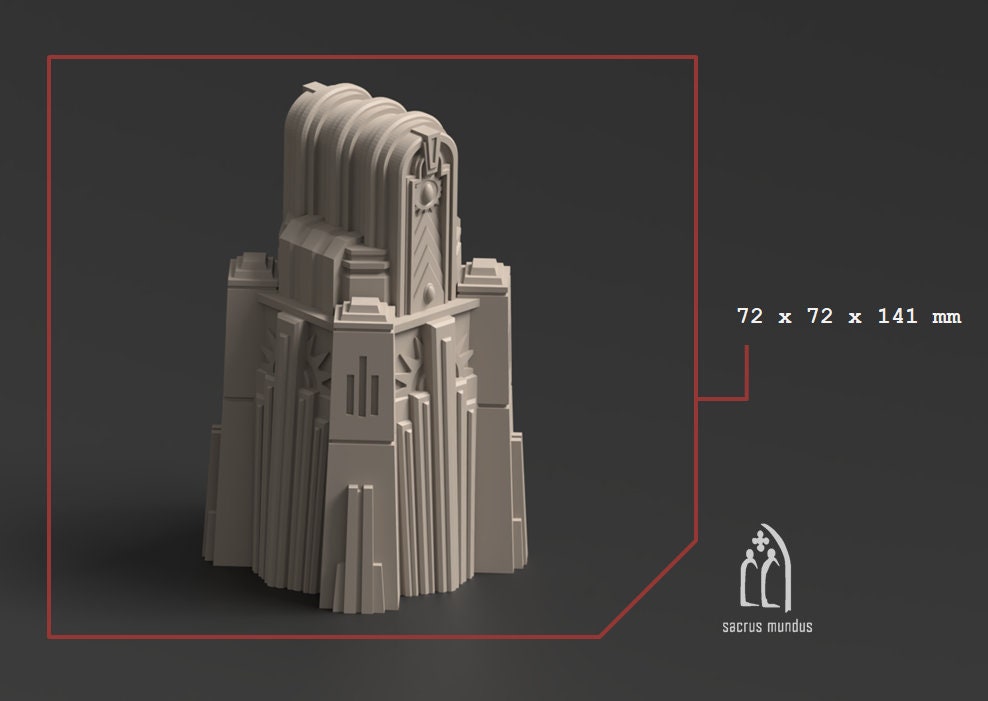 Krotone: Sci-Fi Egyptian Terrain Set - 28mm/32mm Tabletop, 3D Printed