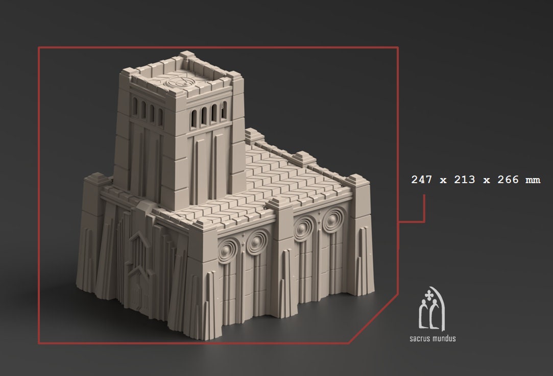 Krotone: Sci-Fi Egyptian Terrain Set - 28mm/32mm Tabletop, 3D Printed