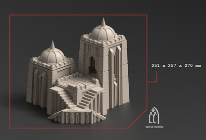 Krotone: Sci-Fi Egyptian Terrain Set - 28mm/32mm Tabletop, 3D Printed