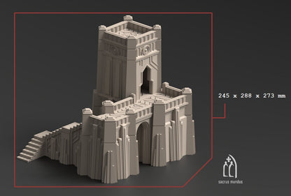 Krotone: Sci-Fi Egyptian Terrain Set - 28mm/32mm Tabletop, 3D Printed