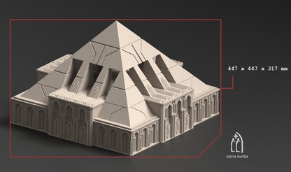 Krotone: Sci-Fi Egyptian Terrain Set - 28mm/32mm Tabletop, 3D Printed
