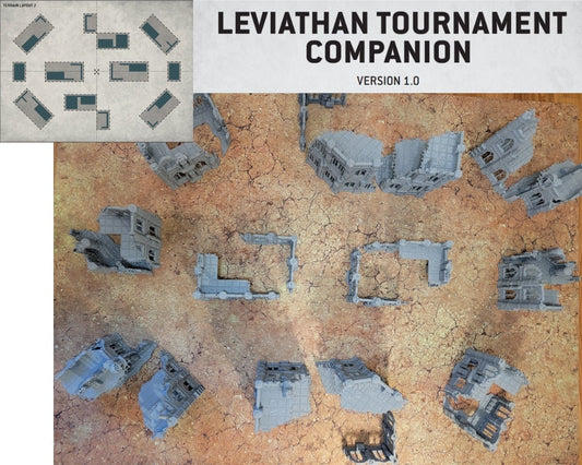 10th Edition 40k Tournament Terrain Set: Imperialis Ruins - Gothic 28mm Wargame Terrain