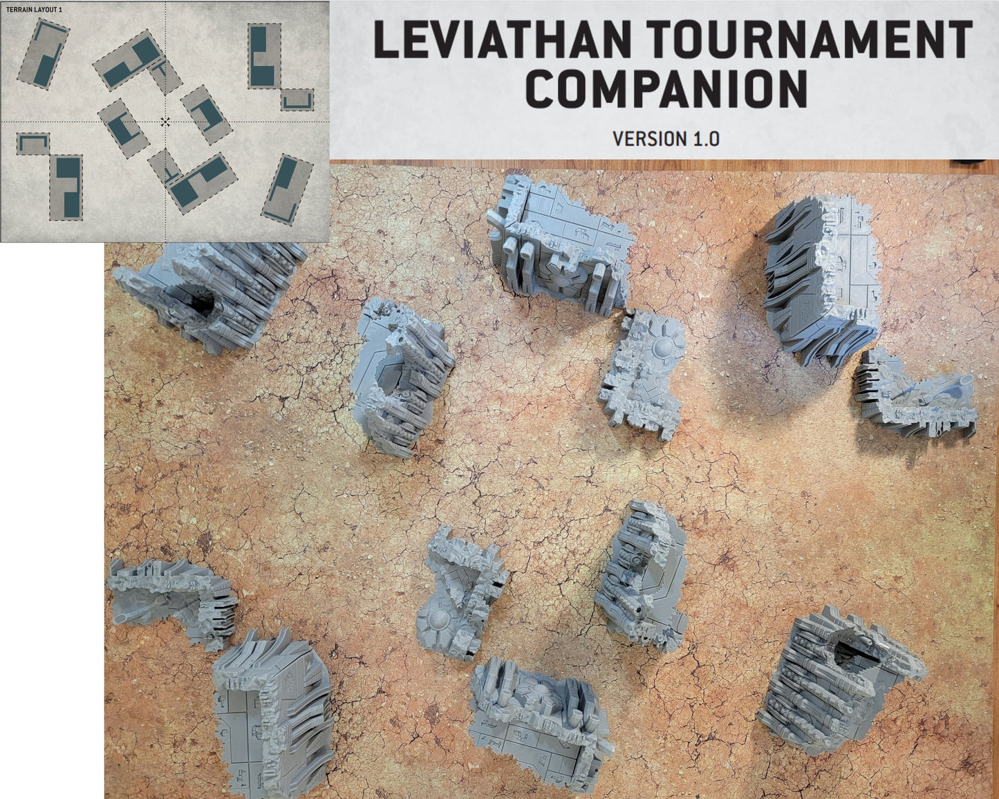 Unearth Eternity: Undying robot legion tabletop terrain. Corner ruins, Competitive Layouts, Comes assembled and ready to paint. 3d Printed