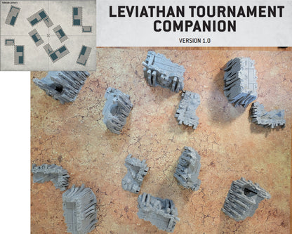 Unearth Eternity: Undying robot legion tabletop terrain. Corner ruins, Competitive Layouts, Comes assembled and ready to paint. 3d Printed