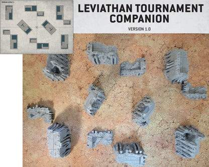 Unearth Eternity: Undying robot legion tabletop terrain. Corner ruins, Competitive Layouts, Comes assembled and ready to paint. 3d Printed