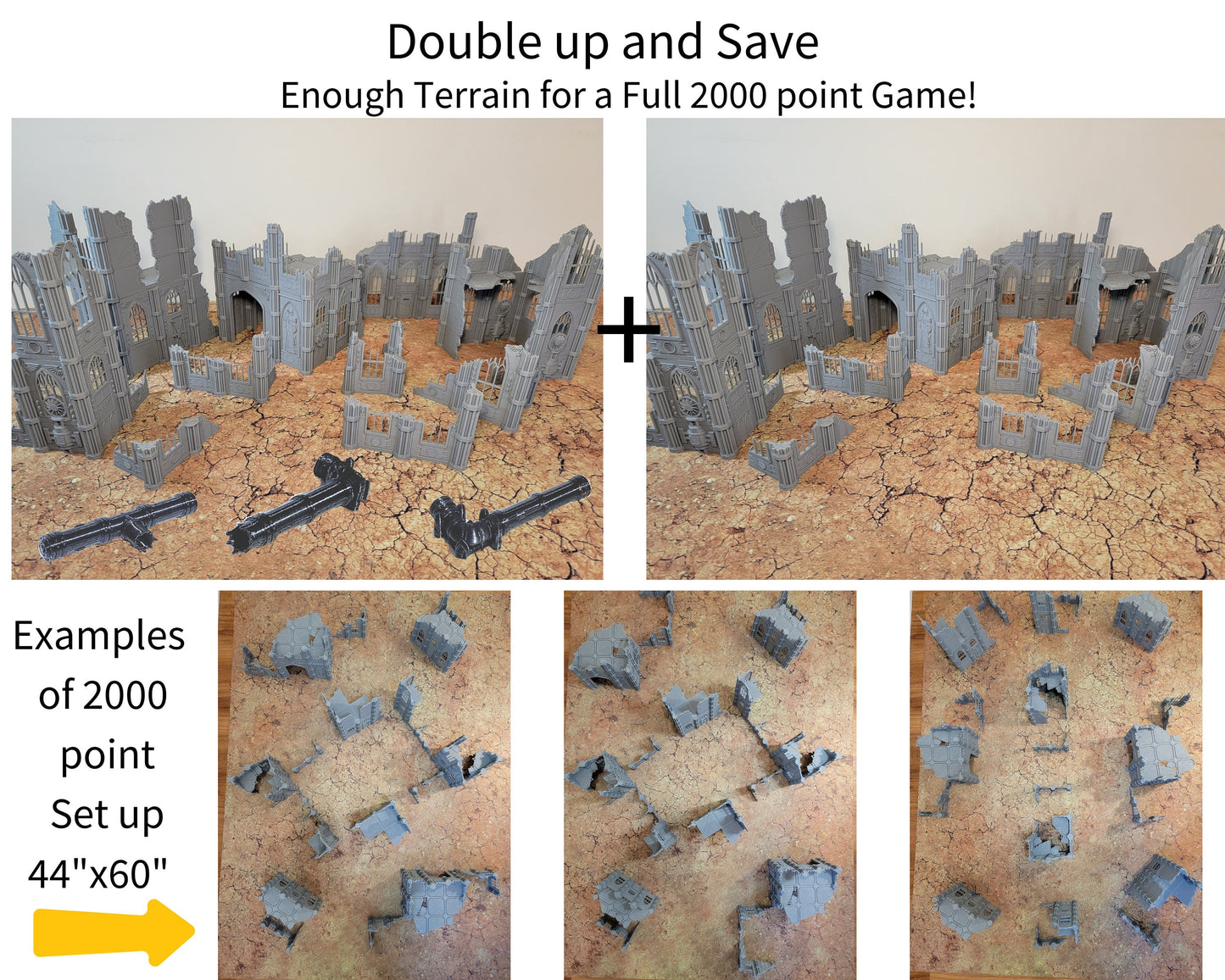 Kill Team 40k Terrain Set: Sector Imperialis Themed, Everything you need to create fun and dynamic Kill Team setups for you wargames.