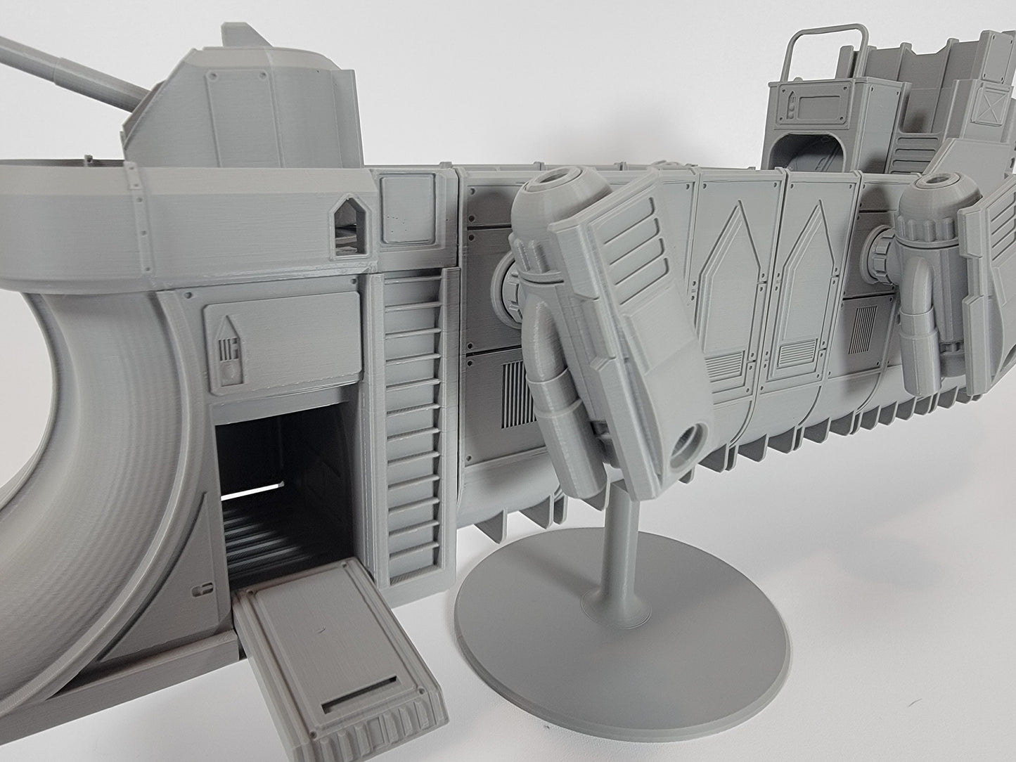 Gun Boat Cargo Tug Terrain. Floating Scenery 40k Inquisitor Cutter Marine Assault Ship. Skirmish tabletop games for docks in big cities.