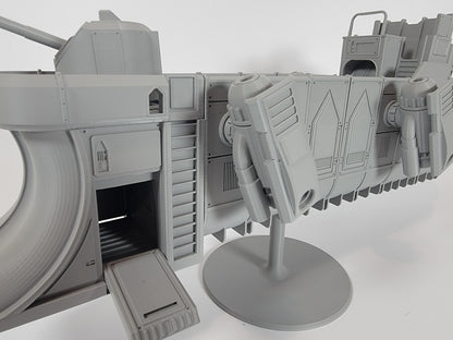 Gun Boat Cargo Tug Terrain. Floating Scenery 40k Inquisitor Cutter Marine Assault Ship. Skirmish tabletop games for docks in big cities.
