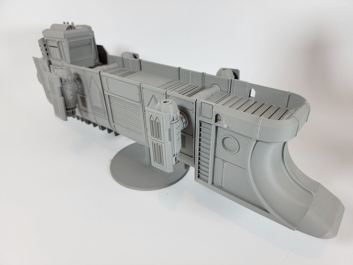 Gun Boat Cargo Tug Terrain. Floating Scenery 40k Inquisitor Cutter Marine Assault Ship. Skirmish tabletop games for docks in big cities.