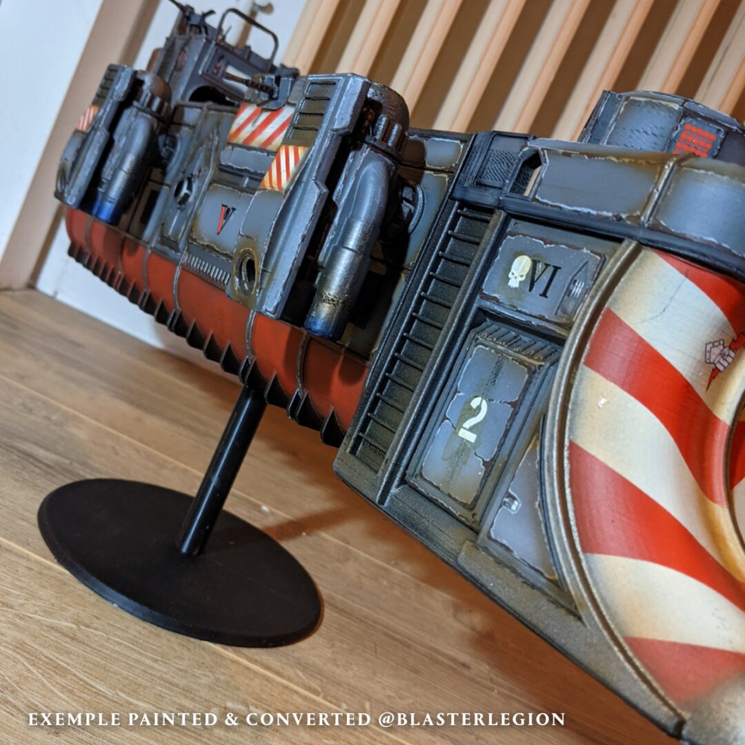 Gun Boat Cargo Tug Terrain. Floating Scenery 40k Inquisitor Cutter Marine Assault Ship. Skirmish tabletop games for docks in big cities.