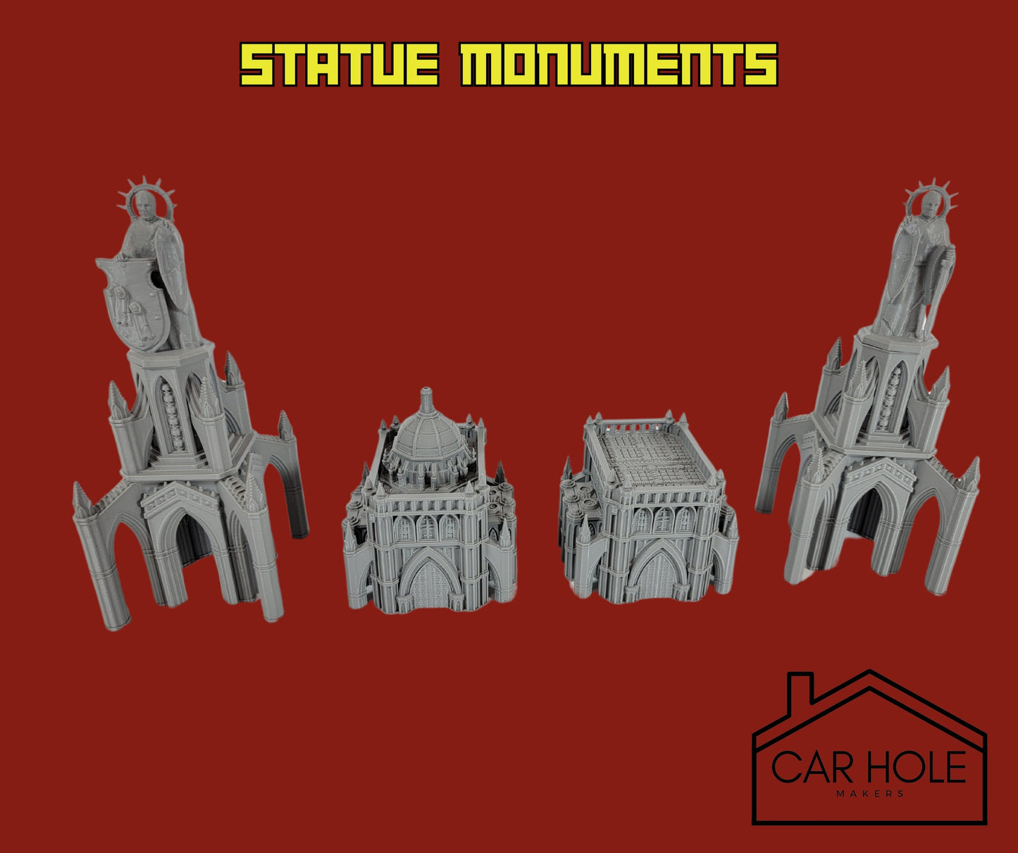 EPIC Wargame Terrain: Imperial Capital Monuments (Fits 6mm and 8mm scale games) Colossal Statues, Memorial Buildings, Archways, Gazebos